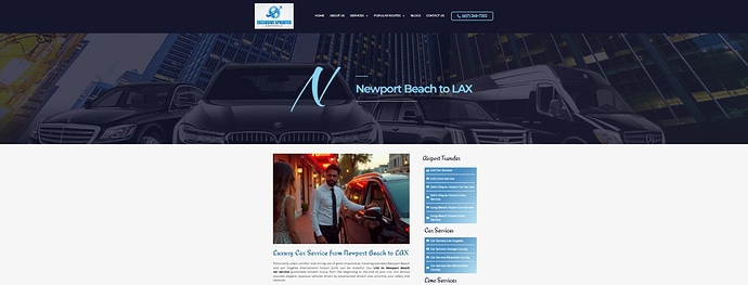 Luxury Car Service from Newport Beach to LAX